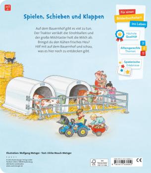 Ravensburger Pappbilderbuch Aufladen Abfahren Auf dem Bauernhof 43895