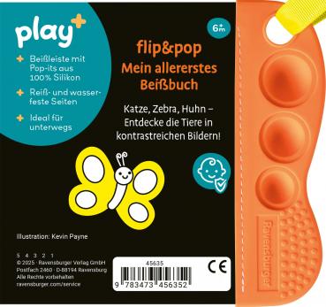 Ravensburger Buch Play+ flip&pop Meine Tiere ab 6 Monate 45635