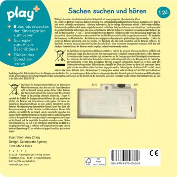 Ravensburger Buch Play+ Mein allererstes Soundbuch Im Kindergarten ab 12 Monate 45636