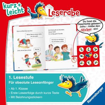 Ravensburger Buch Erstlesetitel Leserabe 1. Lesestufe Kurz und leicht Schulgeschichten 46420