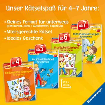 Ravensburger Buch Quiz und Rätsel Spiel & Spaß Grundschul Rätselspaß für unterwegs 48850