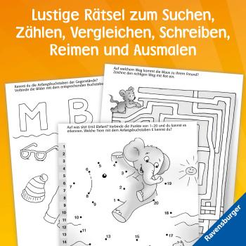 Ravensburger Buch Quiz und Rätsel Spiel & Spaß Vorschul Rätselspaß für unterwegs 48851