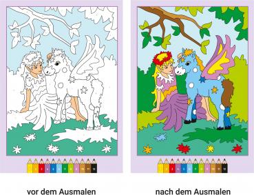 Ravensburger Buch Kreativität CreArt Malen nach Zahlen ab 5 Elfen im Zauberwald 48854