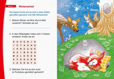 Ravensburger Buch Leserabe Rätselspaß Zauber-Malrätsel zum Lesenlernen Im Wald (1. Lesestufe) 48890