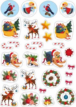 Ravensburger Buch Activity Mein liebstes Weihnachtsmalheft mit Stickern ab 4 48897