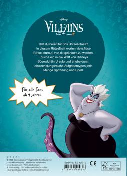 Ravensburger Buch Activity Disney Villains Fiese Rätsel mit Ursula 48934