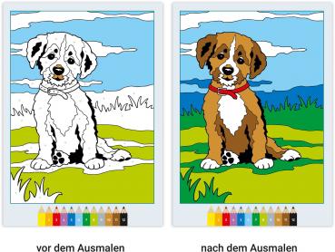 Ravensburger Buch Kreativität CreArt Malen nach Zahlen ab 5 Tierkinder 48937