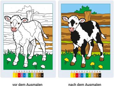 Ravensburger Buch Kreativität CreArt Malen nach Zahlen ab 5 Tierkinder 48937