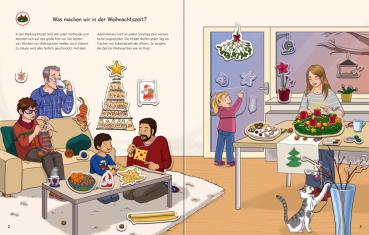 Ravensburger Buch Wieso? Weshalb? Warum? Stickerheft Weihnachten 60009