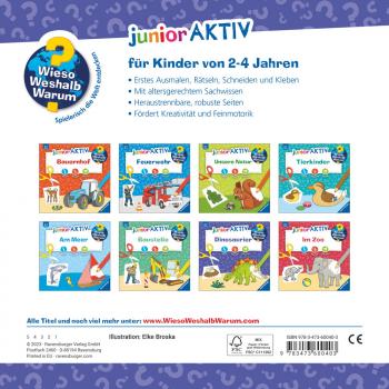 Ravensburger Buch Wieso? Weshalb? Warum? Malbuch junior AKTIV Dinosaurier 60040