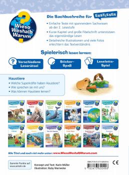 Ravensburger Buch Wieso? Weshalb? Warum? Erstleser Band 12 Haustiere 60049