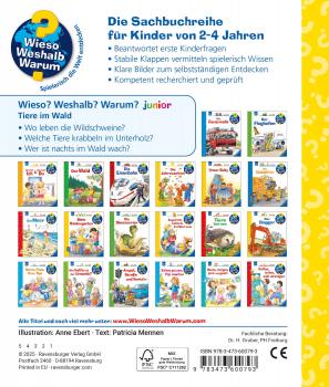 Ravensburger Buch Wieso? Weshalb? Warum? Junior Band 77 Tiere im Wald 60079