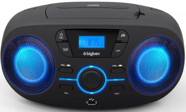 Bigben tragbarer CD Player CD61 schwarz USB MP3 FM Radio AUX-IN AU363166