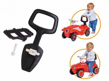 BIG Outdoor Spielzeug 2in1 Lauflernhilfe und Rückenlehne Bobby Car Walker schwarz 800056445