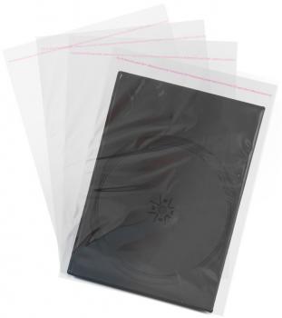 100 Mediarange Taschen für 14 mm DVD Hüllen transparent