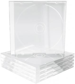 10 Mediarange CD Hüllen 1er Jewelcase 10,4 mm für je 1 BD / CD / DVD transparent