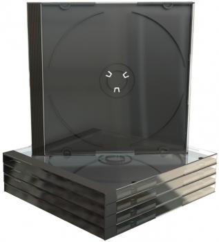 10 Mediarange CD Hüllen 1er Jewelcase 10,4 mm für je 1 BD / CD / DVD schwarz