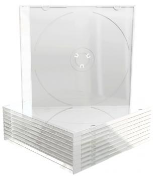10 Mediarange CD Hüllen 1er Slimcase 5,2 mm für je 1 BD / CD / DVD transparent