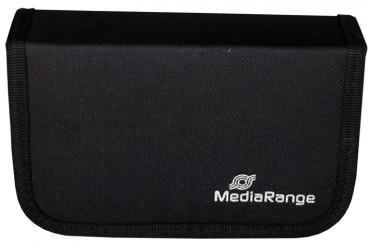 40 Mediarange Tasche für 10 USB Sticks und 5 SD Speicherkarten in schwarz