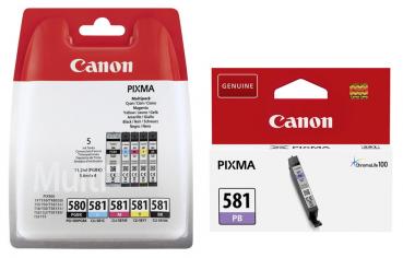 Spielwaren Express - 6 Canon Druckerpatronen Tinte PGI-580 PGBK / CLI ...