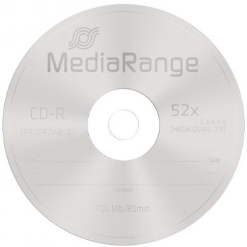 25 Mediarange Rohlinge CD-R 80Min 700MB 52x Spindel