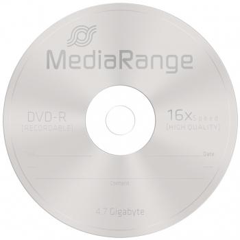 25 Mediarange Rohlinge DVD-R 4,7GB 16x Spindel
