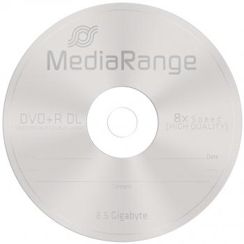 25 Mediarange Rohlinge DVD+R Double Layer 8,5GB 8x Spindel