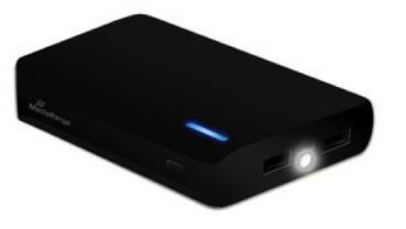 Mediarange Powerbank mobile Ladestation 8800 mAh Ladegerät 2x USB OUT schwarz