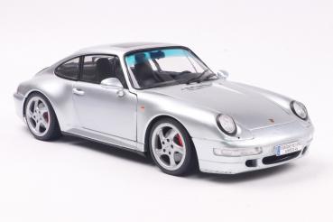 Solido Modellauto Maßstab 1:18 Porsche 911 (993) polar silber 1996 S1810103