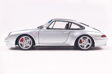 Solido Modellauto Maßstab 1:18 Porsche 911 (993) polar silber 1996 S1810103