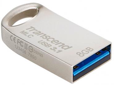Transcend USB Stick 8GB Speicherstick JetFlash 720 silber Mini USB 3.1