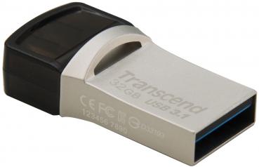 Transcend USB Stick 32GB Speicherstick JetFlash 890S Typ C USB 3.1 mit USB 3.1