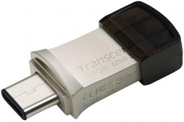 Transcend USB Stick 32GB Speicherstick JetFlash 890S Typ C USB 3.1 mit USB 3.1