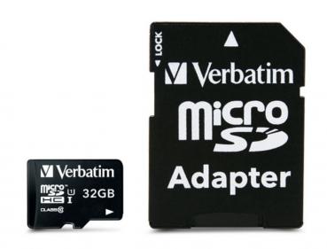 Verbatim Micro SDHC Karte 32GB Speicherkarte Premium UHS-I Class 10