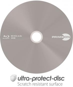 10 Primeon Rohlinge Blu-ray BD-R Dual Layer ultra protect disc 50GB 8x Spindel