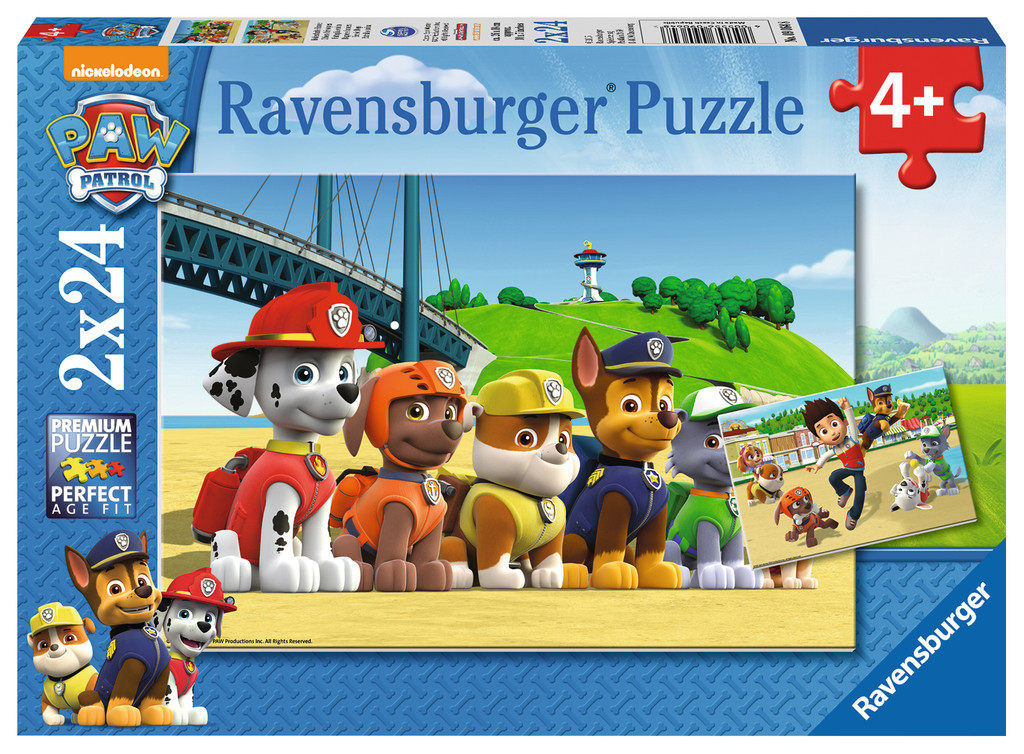 Spielwaren Express - 2 09064 Ravensburger Heldenhafte Kinder x Paw 24 Patrol Teile Hunde Puzzle