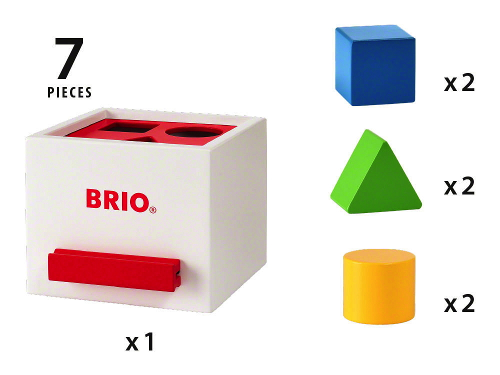 7 boxes. Сортер Brio 7 элементов.