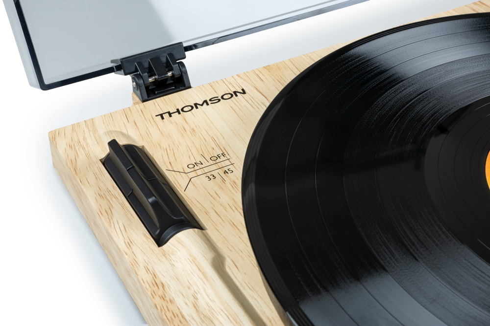 Spielwaren Express Thomson TT702 - Premium Plattenspieler AT91-Phono-Tonabnehmer schwarz TH386790