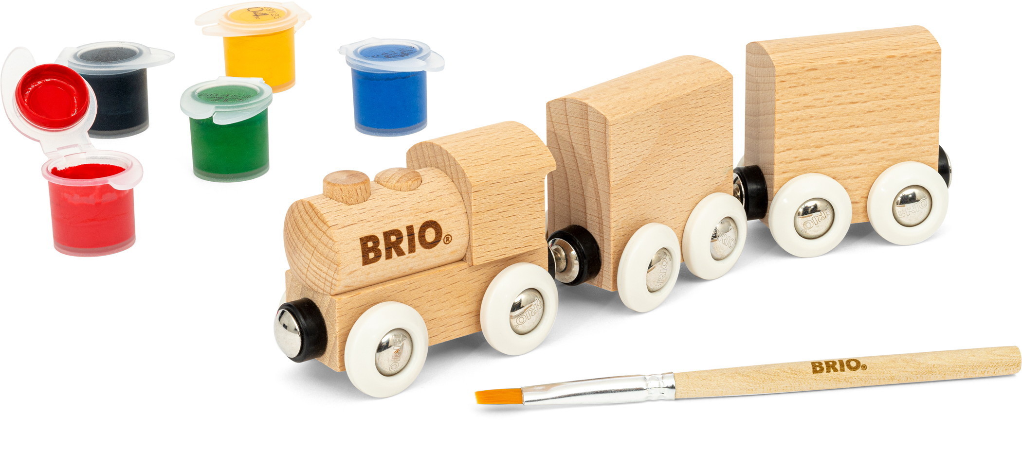 Spielwaren Express - Brio World Eisenbahn Zug Holzzug zum Anmalen 9 ...