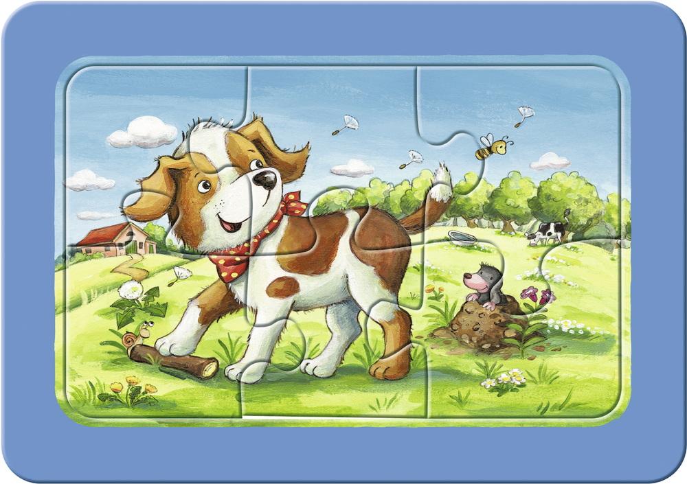 3 x 6 Teile Ravensburger Kinder Rahmen my first puzzles Meine Tierfreunde 07062