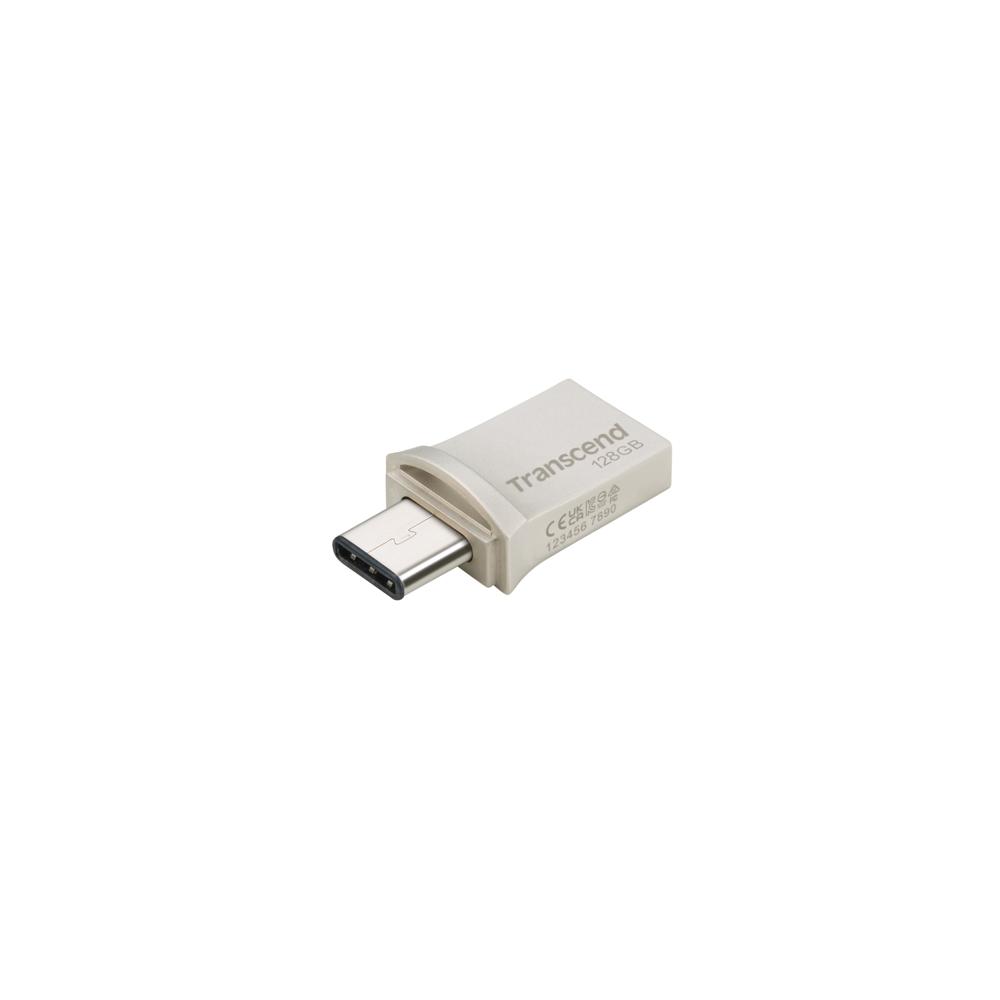 Transcend USB Stick 128GB Speicherstick JetFlash 890S Typ C USB 3.1 mit USB 3.1