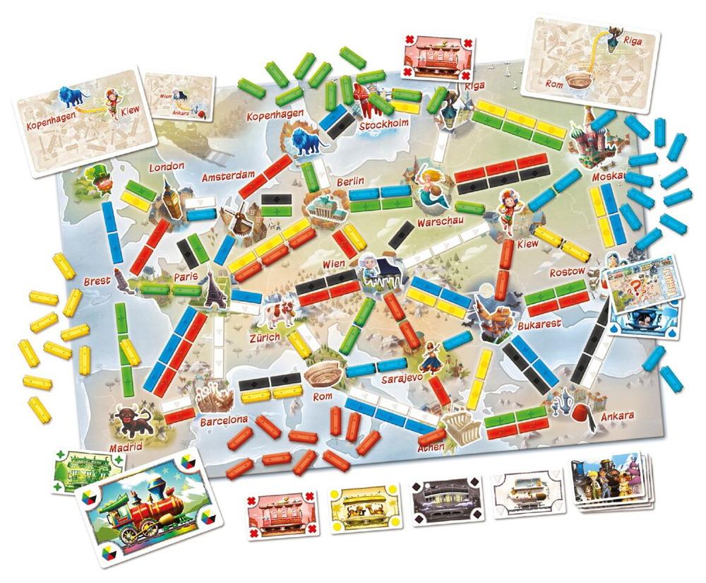 Days of Wonder Kinderspiel Strategiespiel Zug um Zug Meine erste Reise DOW0006