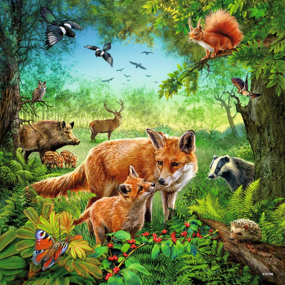 3 x 49 Teile Ravensburger Kinder Puzzle Tiere der Erde 09330