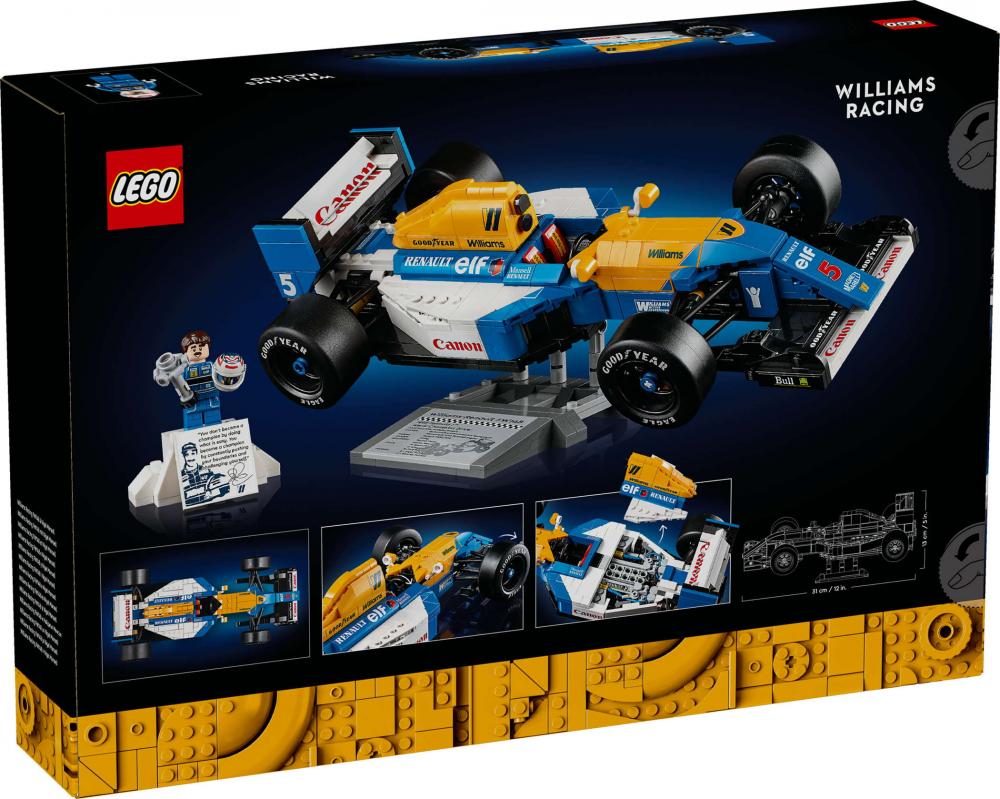 LEGO® Icons Williams Racing FW14B mit Nigel Mansell 799 Teile 10353