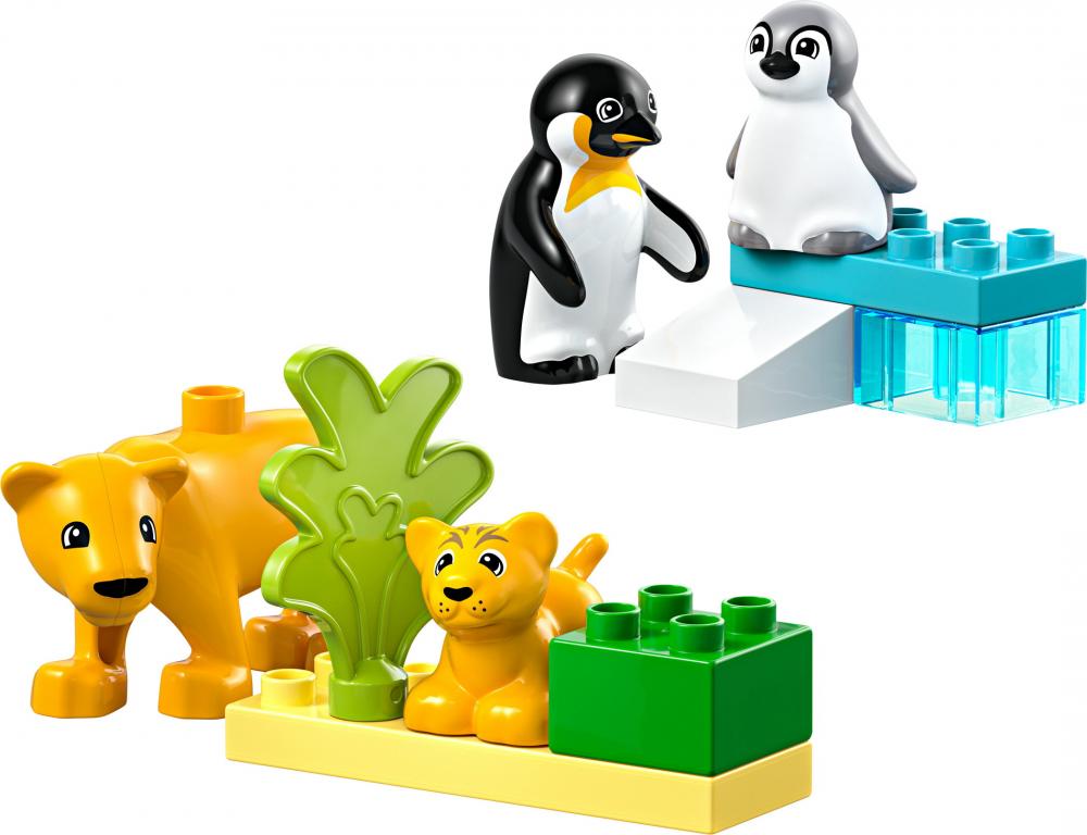 LEGO® DUPLO® Wildtier-Familien: Pinguine und Löwen 10 Teile 10442