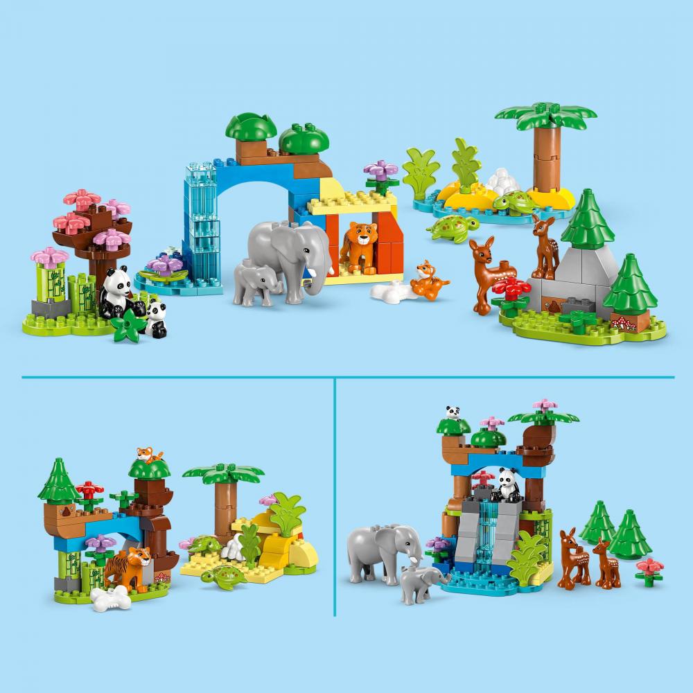 LEGO® DUPLO® Wildtier-Familien 3-in-1-Set 92 Teile 10446