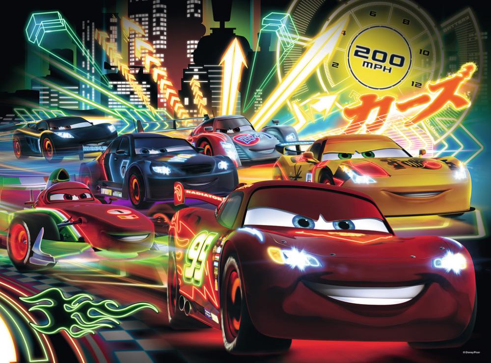 100 Teile Ravensburger Kinder Puzzle XXL Disney Pixar Cars Neon 10520