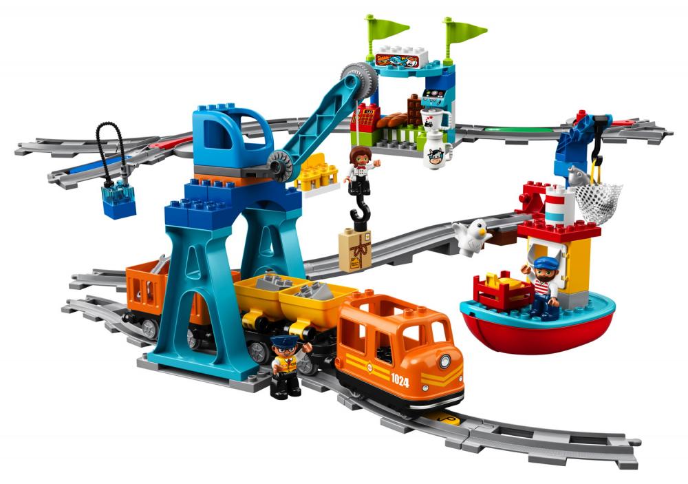 LEGO® DUPLO® Eisenbahn Güterzug 105 Teile 10875