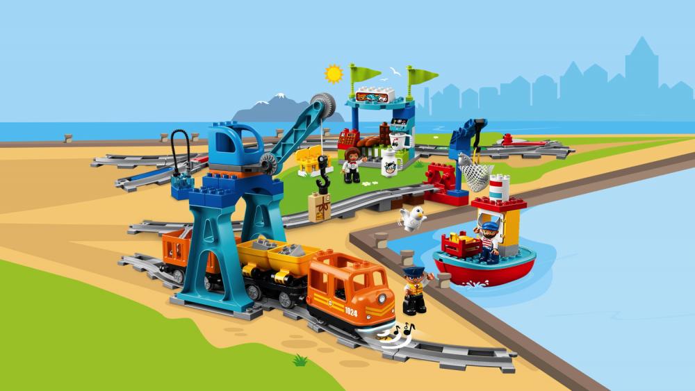 LEGO® DUPLO® Eisenbahn Güterzug 105 Teile 10875