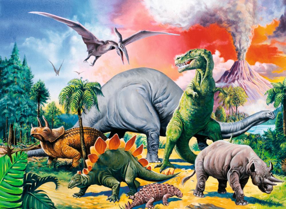 100 Teile Ravensburger Kinder Puzzle XXL Unter Dinosauriern 10957